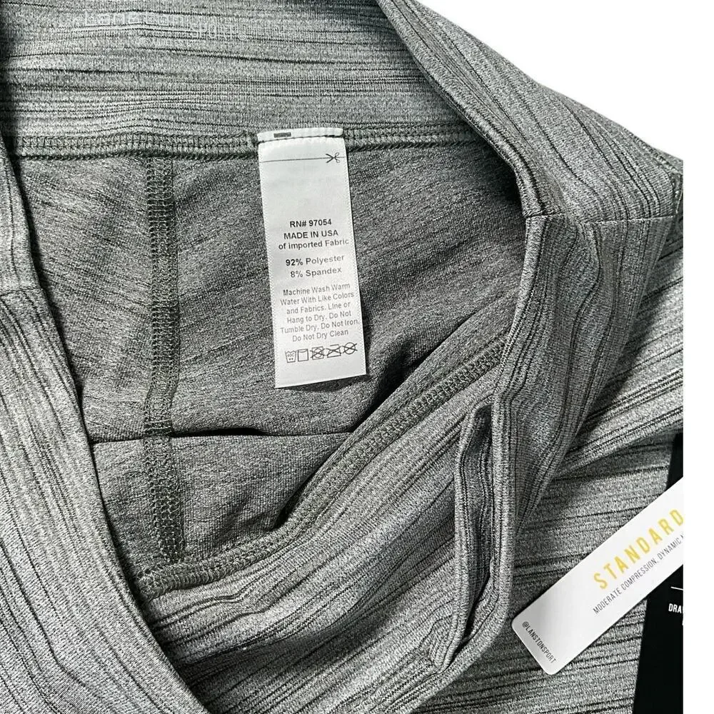 LANSTON Sport Grey Capri Leggings Quick Wicking Technology Size Small Active NWT